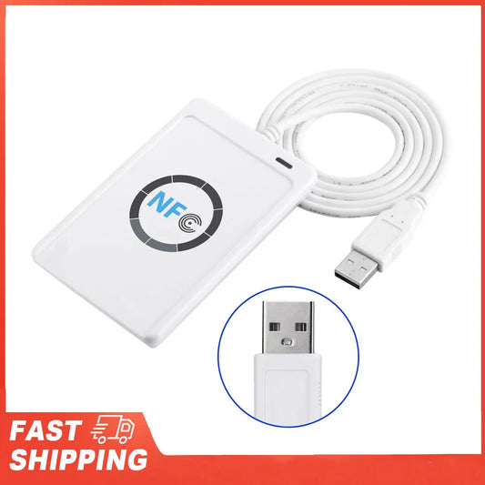 Software White IC Card Reader Contactless Writer Portable Adapter NFC Peaceful Pleasures Health and Wellness