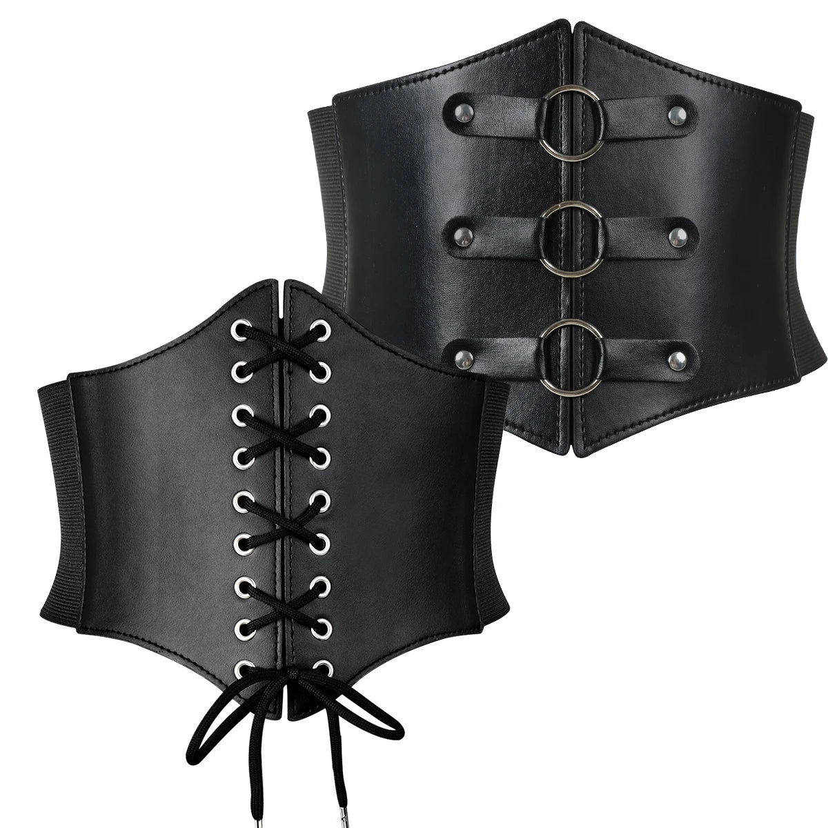Corset Belt Bandage Wide Pu Leather Girdle Slimming Body Women