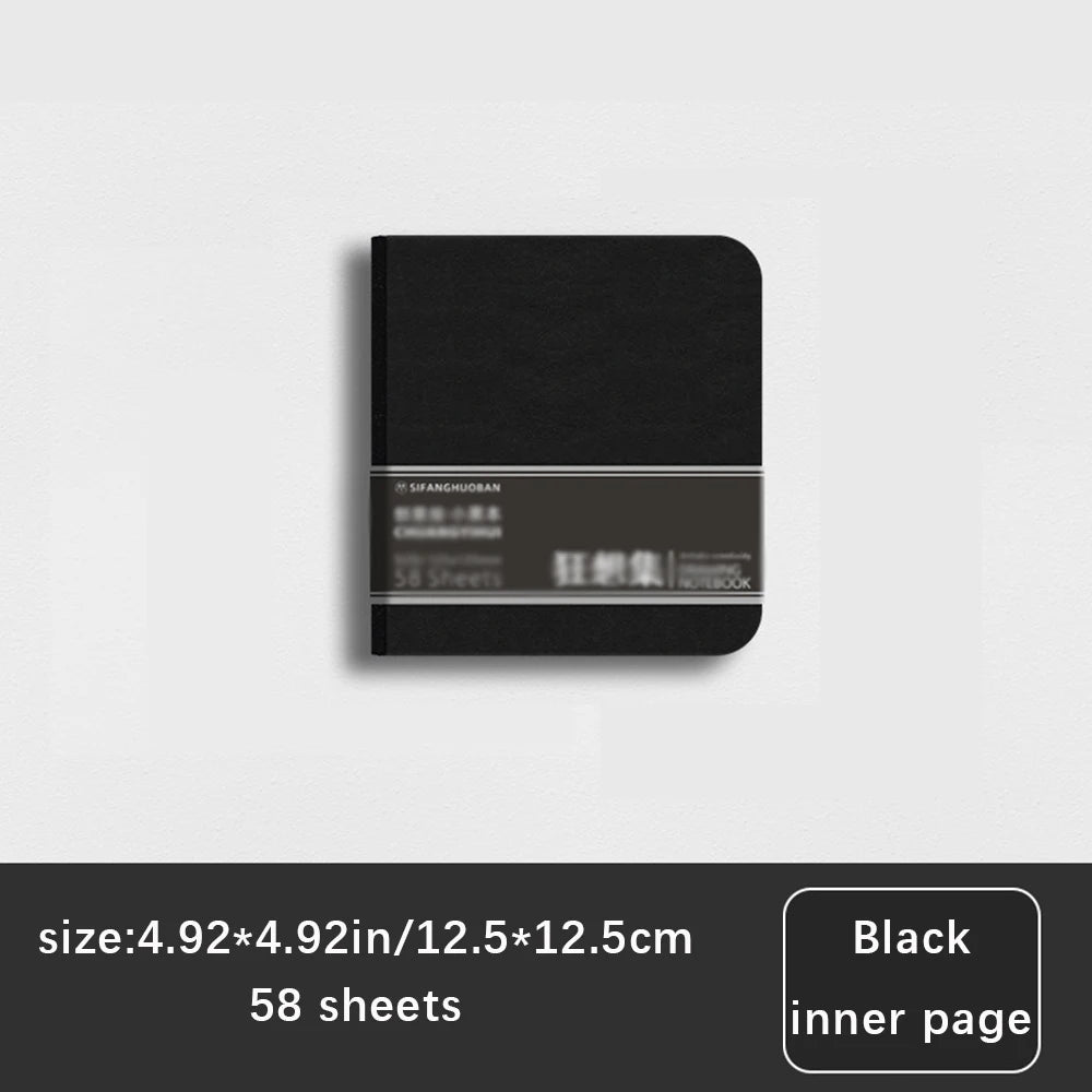 58 Sheets Black Cardboard Thick Acrylic Marker Special Drawing Book