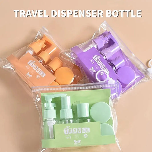 Travel Bottles Kit Leak Proof Portable Toiletry Containers Set Clear Travel Size Cosmetic Containers For Lotion Shampoo Cream So Peaceful Pleasures Health and Wellness