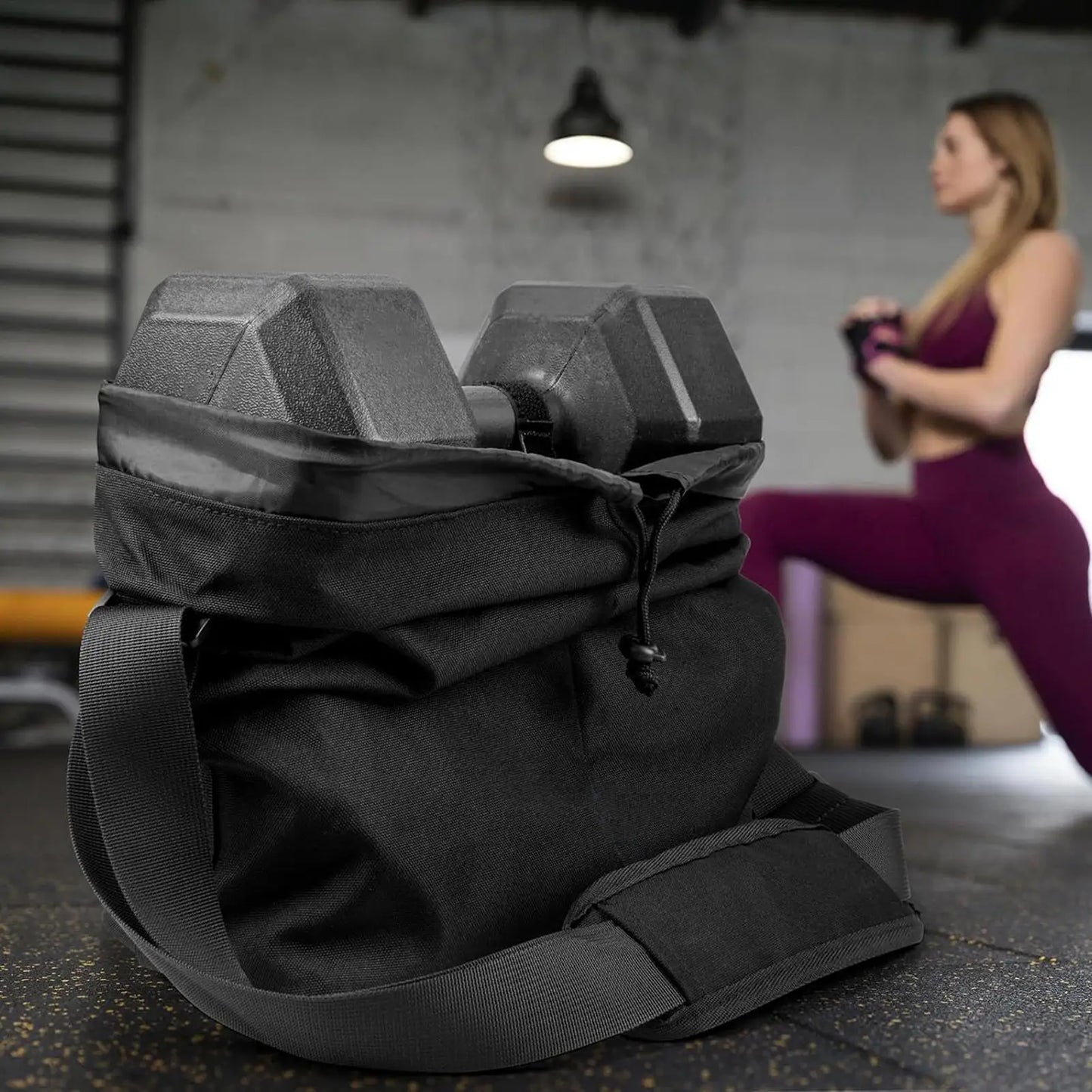 900D Nylon Sports Duffel Bag | Gym, Camping & Swimming Sports Duffel Bag Peaceful Pleasures Health and Wellness