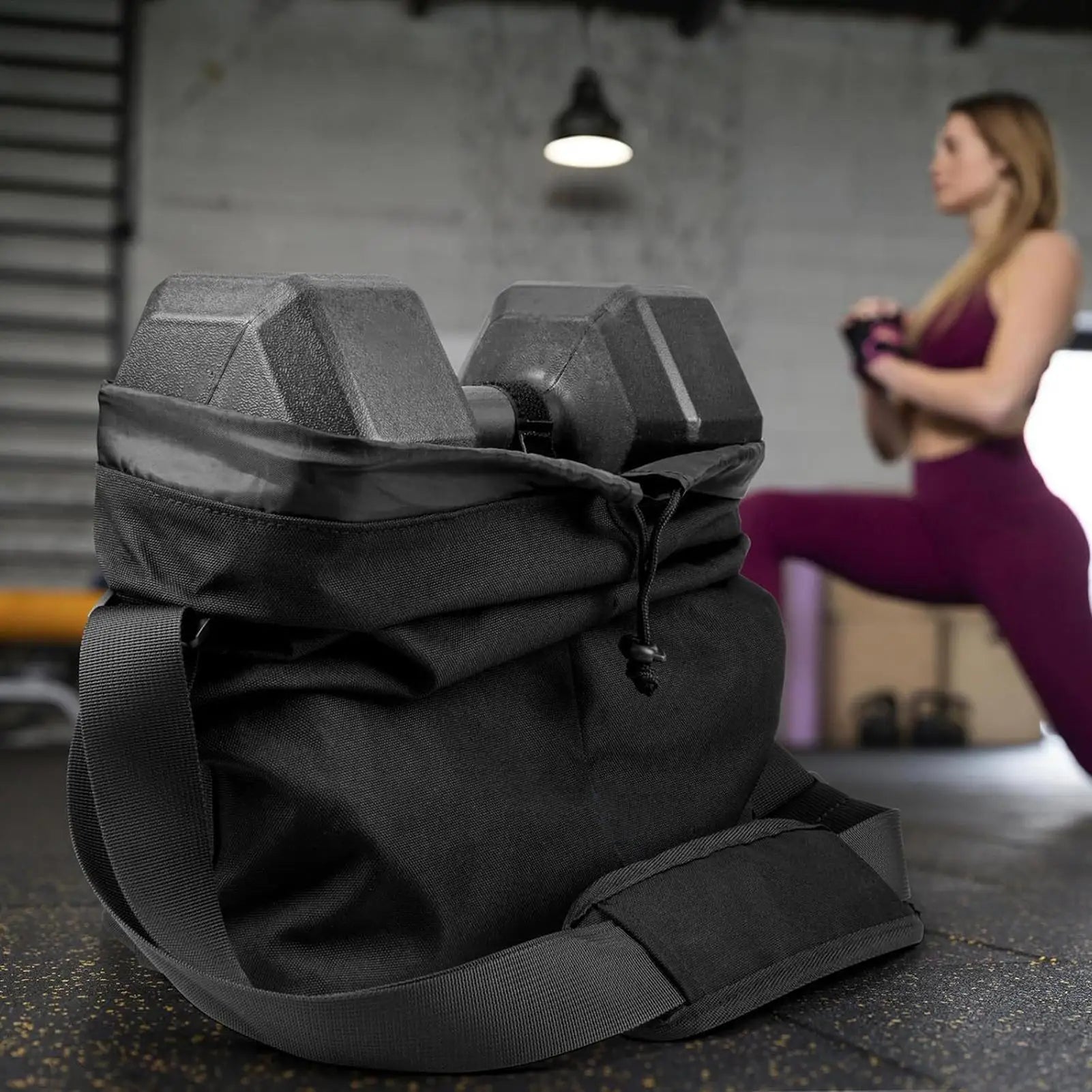 900D Nylon Sports Duffel Bag | Gym, Camping & Swimming Sports Duffel Bag Peaceful Pleasures Health and Wellness