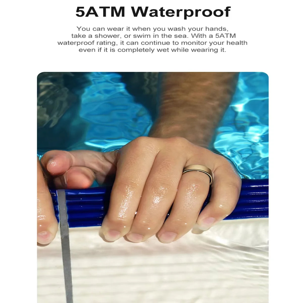 R10 Smart Ring with Charging Case Men Women Health Sleep Heart Rate Monitoring Smartring IP68 & 5ATM Waterproof Multi-sport Mode Peaceful Pleasures Health and Wellness