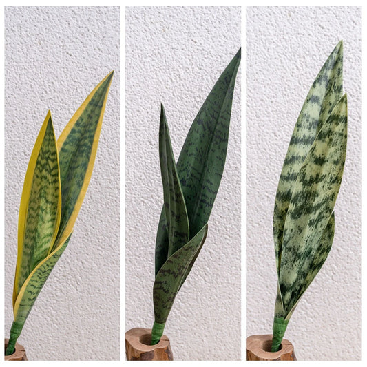 Artificial Snake & Eucalyptus Plant | Indoor Outdoor Home Decor Artificial Silk Plant Peaceful Pleasures Health and Wellness