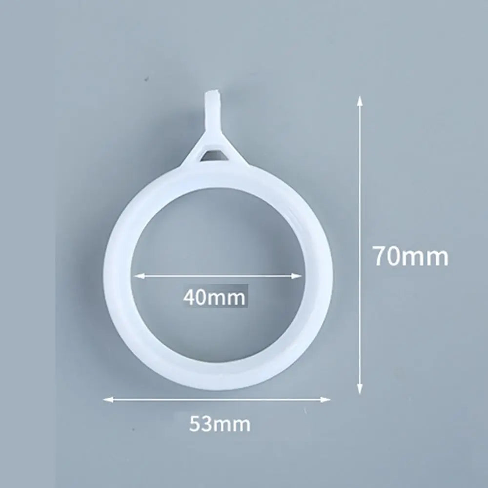 Curtain Ring Clip Hooks for Roman Rods – 20 Pack | Mute
