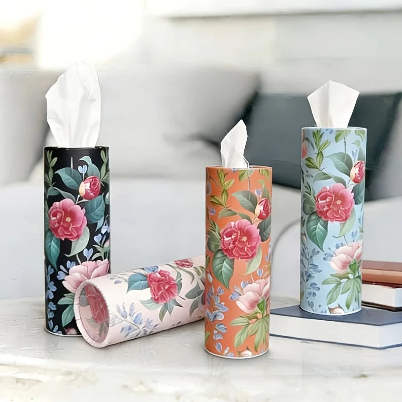 Cylindrical Tissue Tubes 4-Roll Set | Car, Party & Home Use
