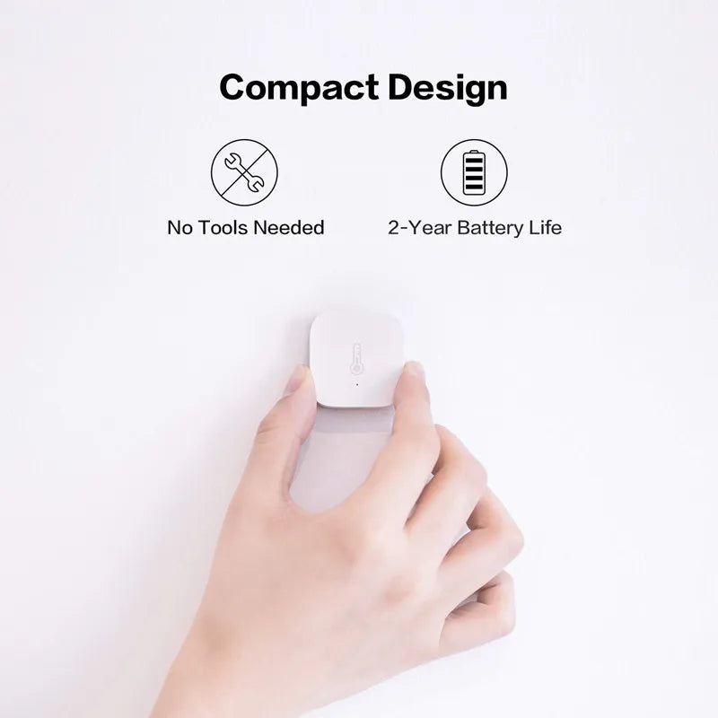 Aqara Temperature Sensor Smart Air Pressure Humidity Environment Sensor Zigbee Smart Home For XiaoMi Mi Home Homekit Peaceful Pleasures Health and Wellness
