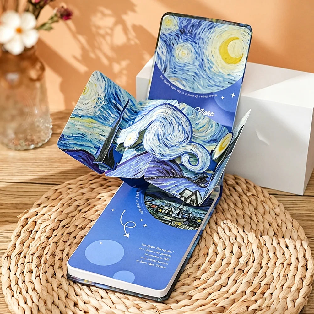 Retro Oil Painting Artistic Three-dimensional Manual Account Cultural