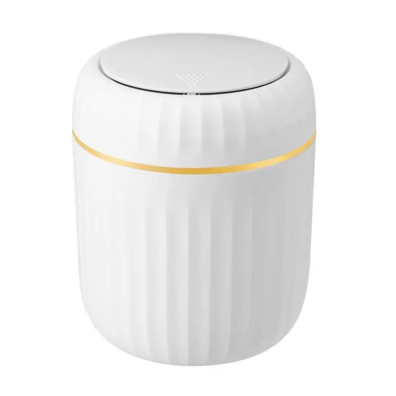 Mini Desktop Trash Can Press Covered Bedroom Office Desk Organizer