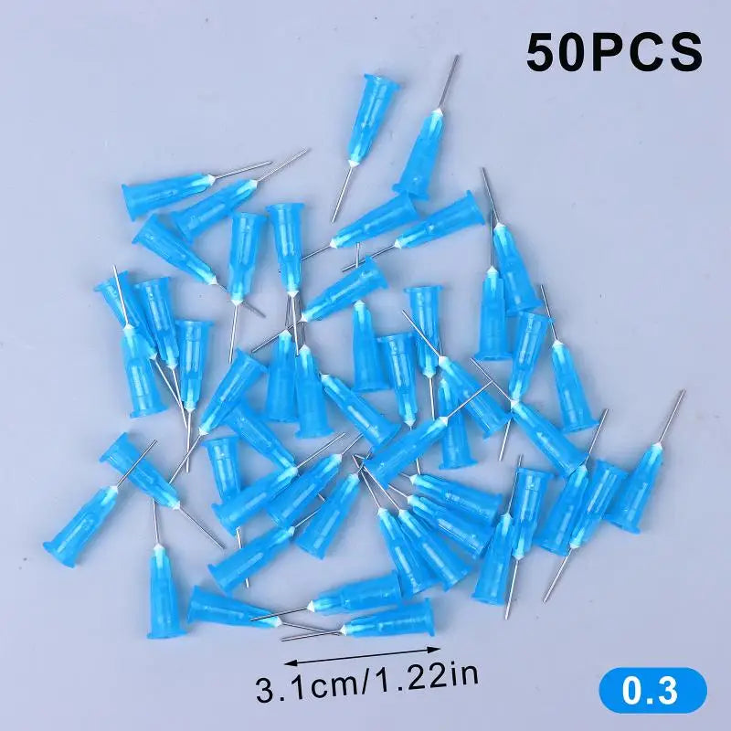 High Quality Airbrush Kit With 50ml Special Bottle & 0.2/0.3/0.5/0.8mm Disposable Nozzle No-Clean Air Brush Tool Spray Module Peaceful Pleasures Health and Wellness A2-50pcs