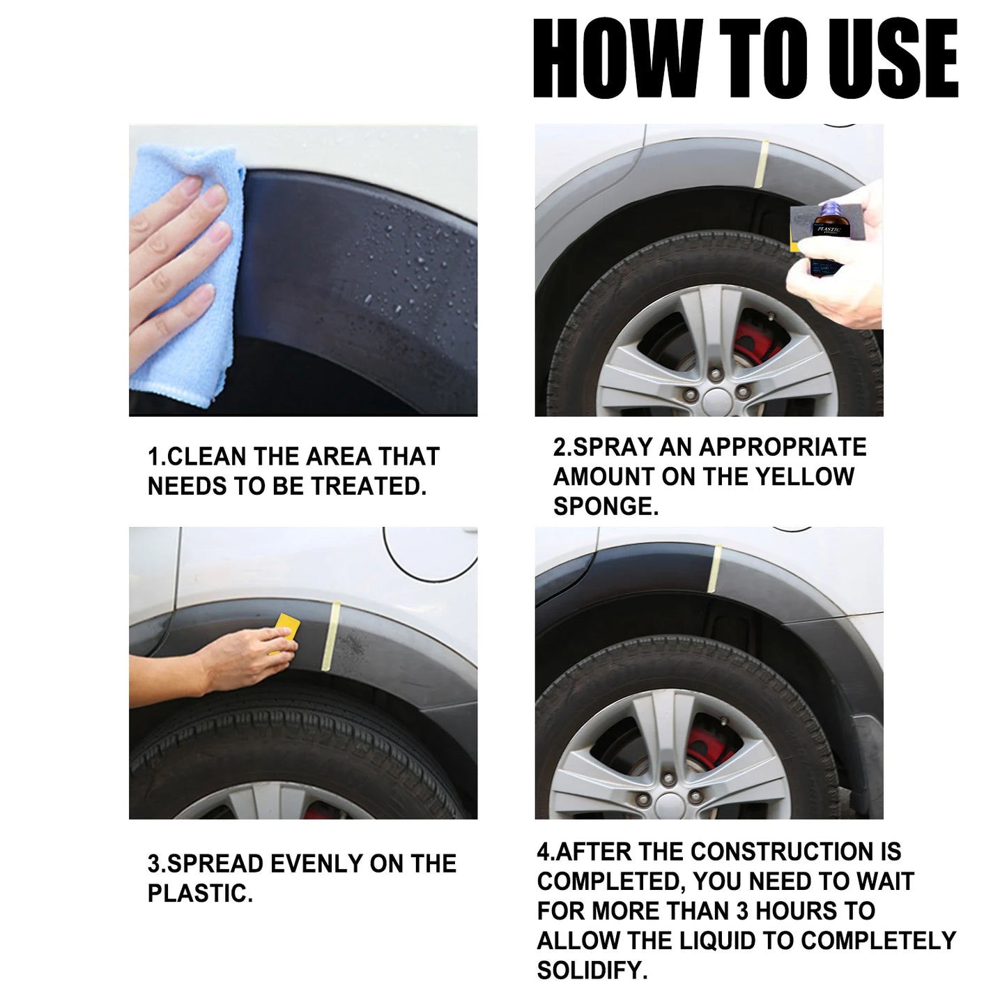 RayHong Car Plastic Restorer & Interior Coating – 50ml Kit
