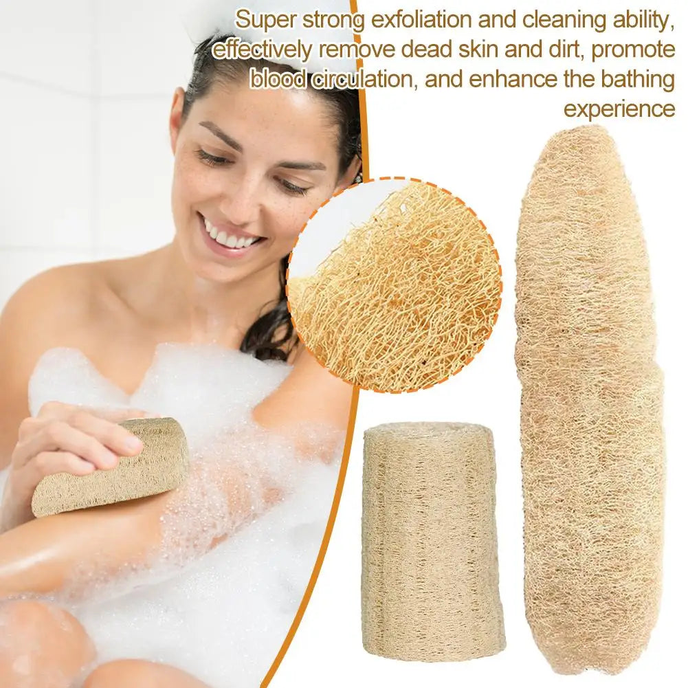 Natural Loofah Exfoliating Body Scrubber – Organic Luffa Sponge Peaceful Pleasures Health and Wellness