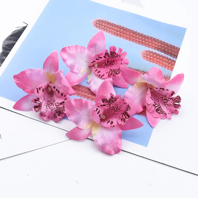 Artificial Silk Butterfly Orchid Flowers 10/20pcs | Wedding Decor