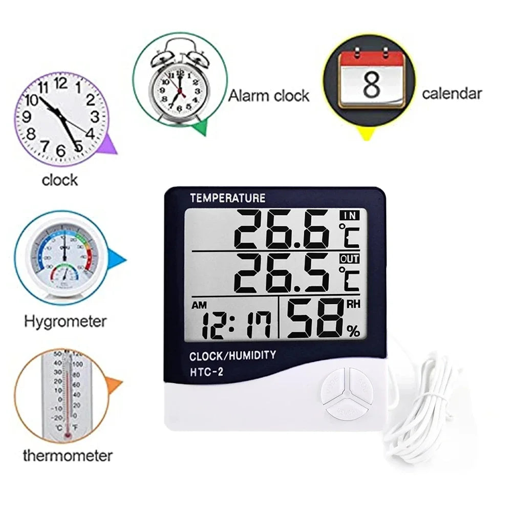 Digital LCD Hygrometer Thermometer HTC-1 HTC-2 Indoor Outdoor