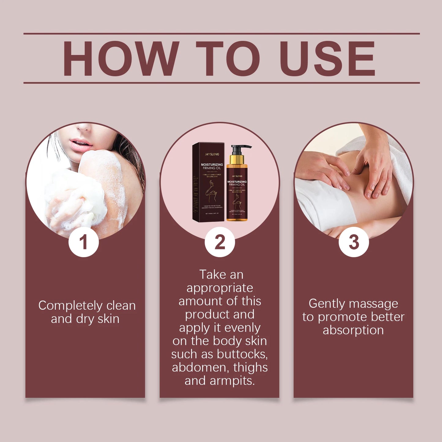 Tightening Moisturizing Oil Enhance Skin Elasticity Deep Lifting Improve Skin Sagging Relaxing Reduce Dryness Body Treatment Oil Peaceful Pleasures Health and Wellness