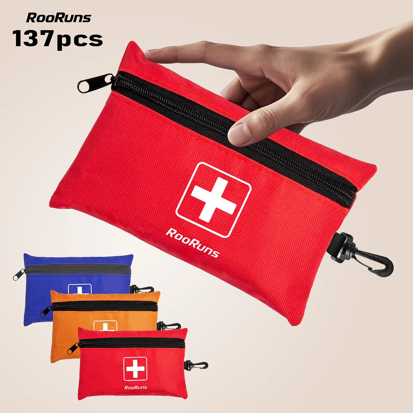 1set First-aid kit Convenient Waterproof Emergency Kit Storage Bag Outdoor Homeschool Supplie Survival kit For Camping Equipment Peaceful Pleasures Health and Wellness
