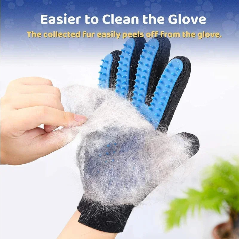 Pet Grooming Glove for Dogs & Cats – Deshedding Massage Comb Pet Grooming Glove Peaceful Pleasures Health and Wellness