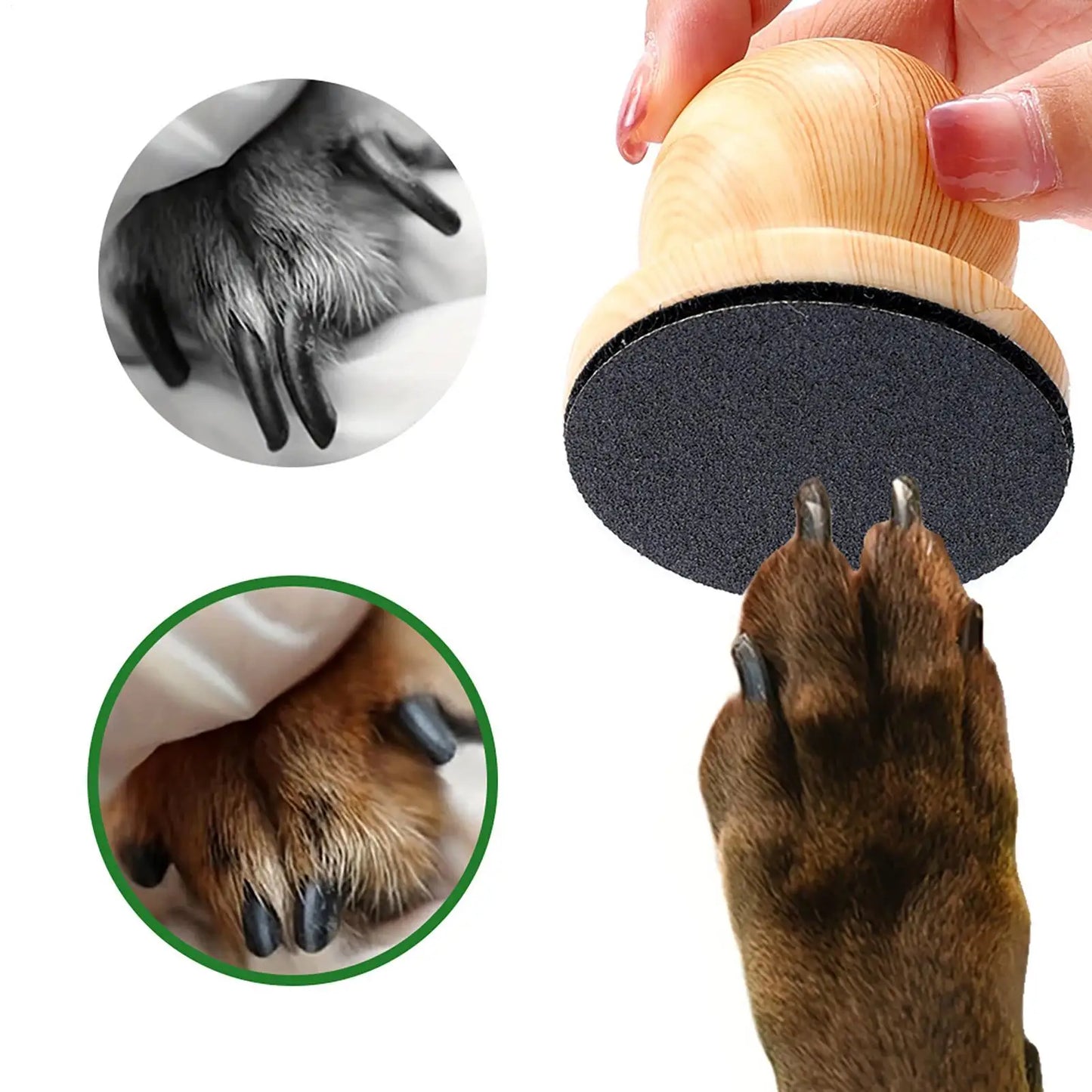 Handheld Pet Nail File & Grinder for Dogs & Cats | 4 Pads