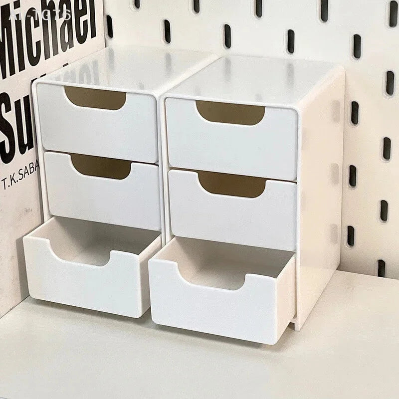3-Tier Cosmetic Organizer with Drawers | Countertop Storage Box