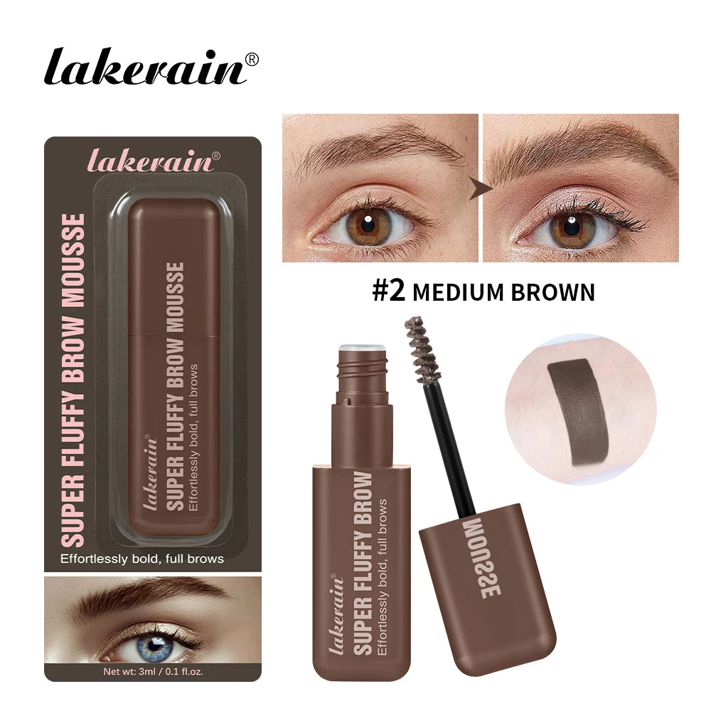 Brow Mousse Super Fluffy High Color Rendering Fill In The Sparse And Vacant Parts of The Eyebrows Smooth Super Fluff Thick Brow Peaceful Pleasures Health and Wellness color2