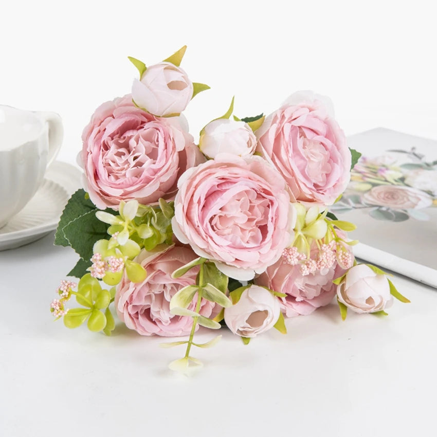 Silk Peony Artificial Flowers – Wedding & Home Decor