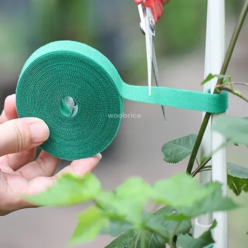Self-Adhesive Nylon Plant Ties | Reusable Hook & Loop Garden Tape