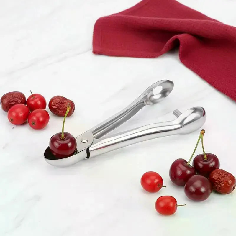 Stainless Steel Cherry & Jujube Corer – Fruit Pit Remover Tool