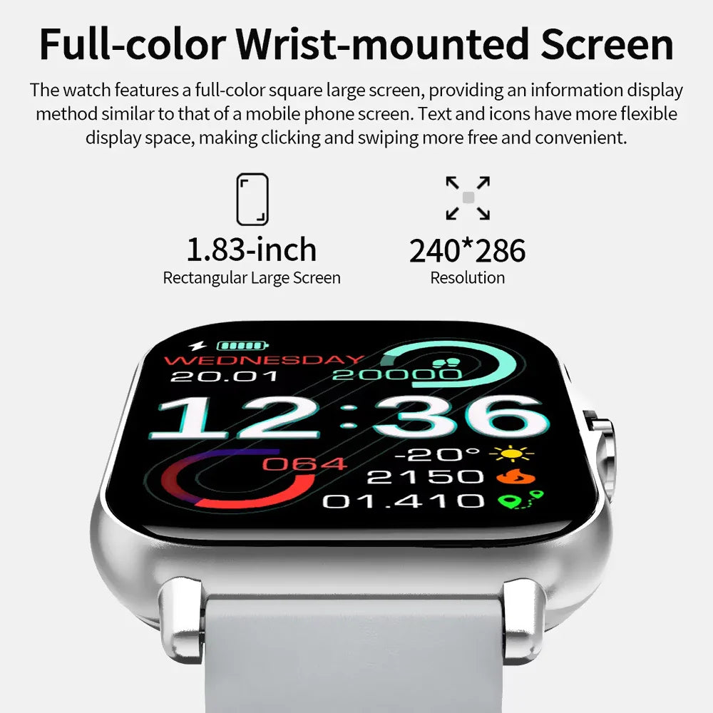 Ola Esporte HW12 Smartwatch – BT Calling, HD Screen & Health Monitor