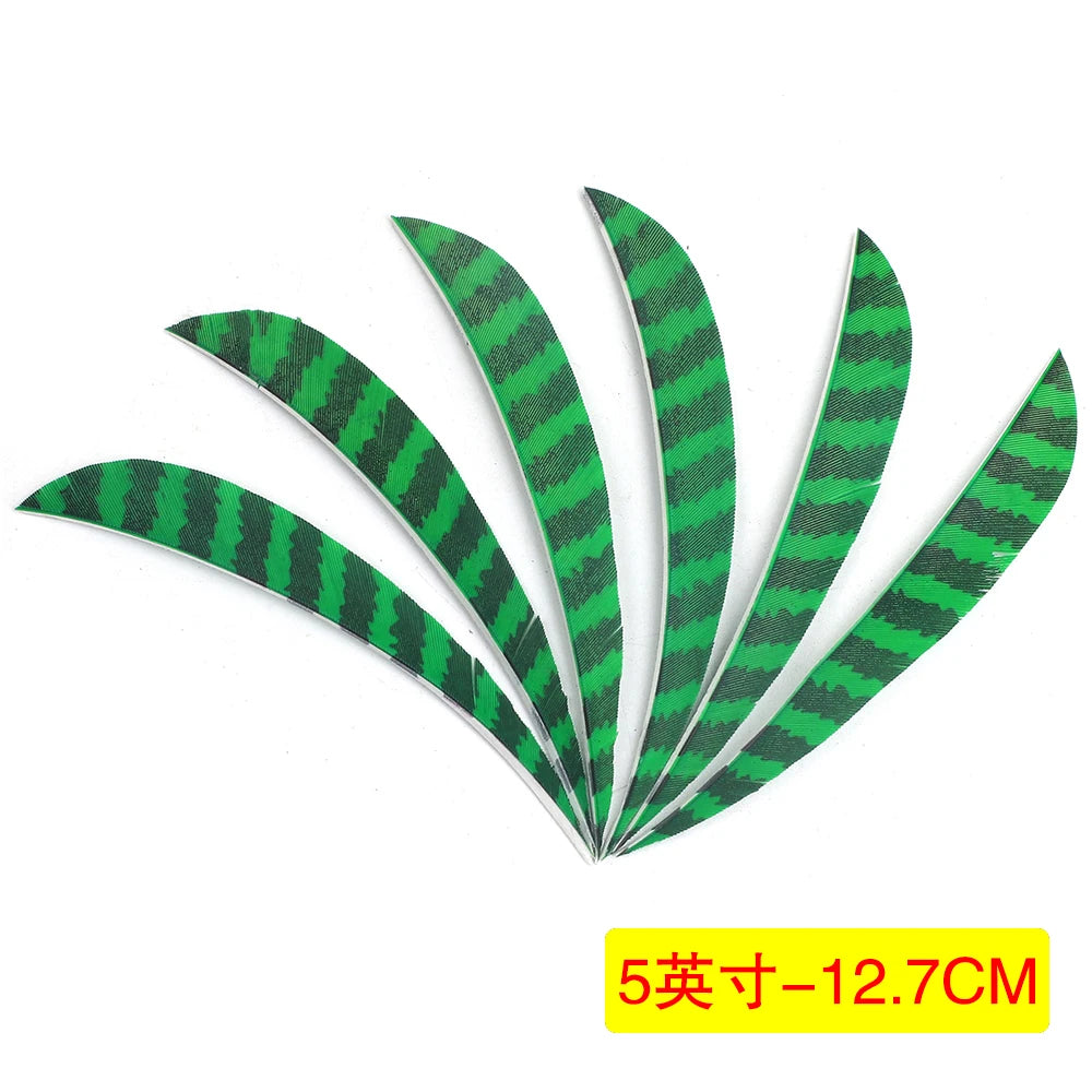 5-Inch Turkey Feather Arrow Fletchings Natural DIY Archery