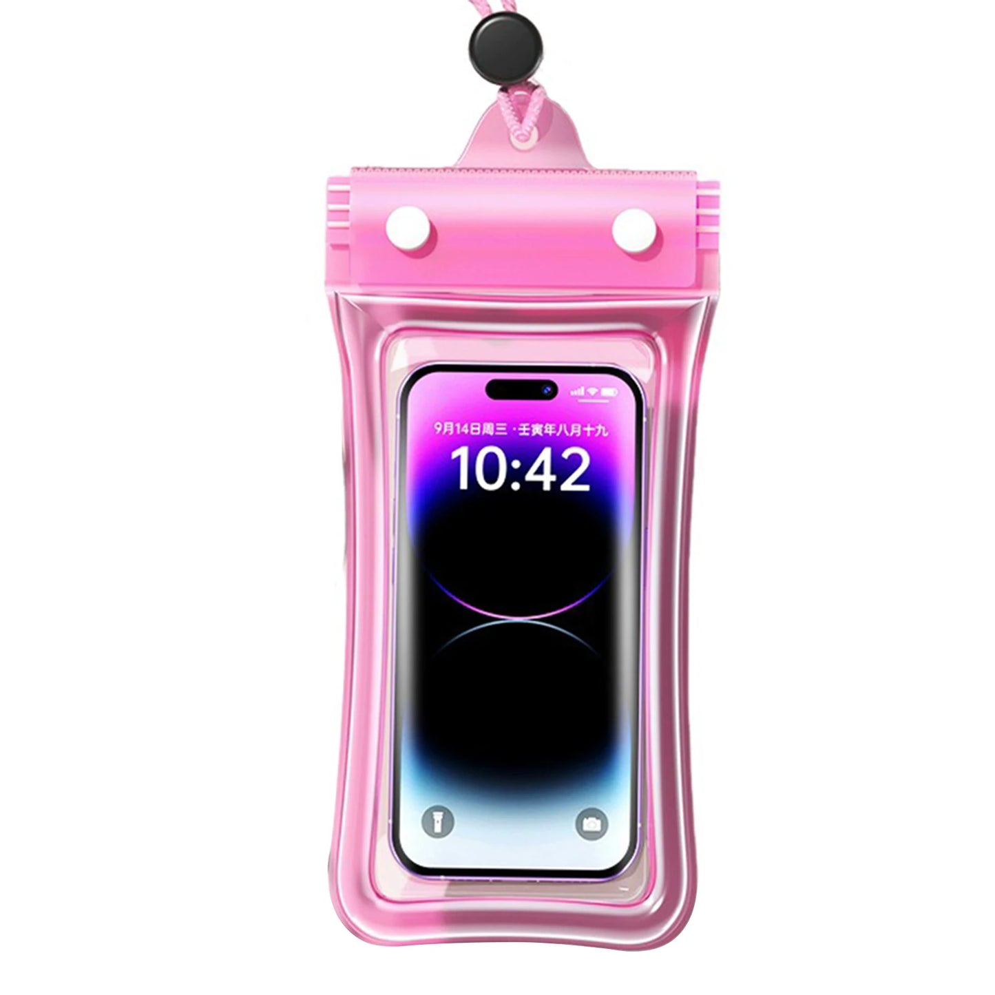 Floating Waterproof Phone Pouch Universal Water Resistant Phone Case Px8 Cellphone Dry Bag Essential For Outdoor Water Sport Peaceful Pleasures Health and Wellness Pink Plastic
