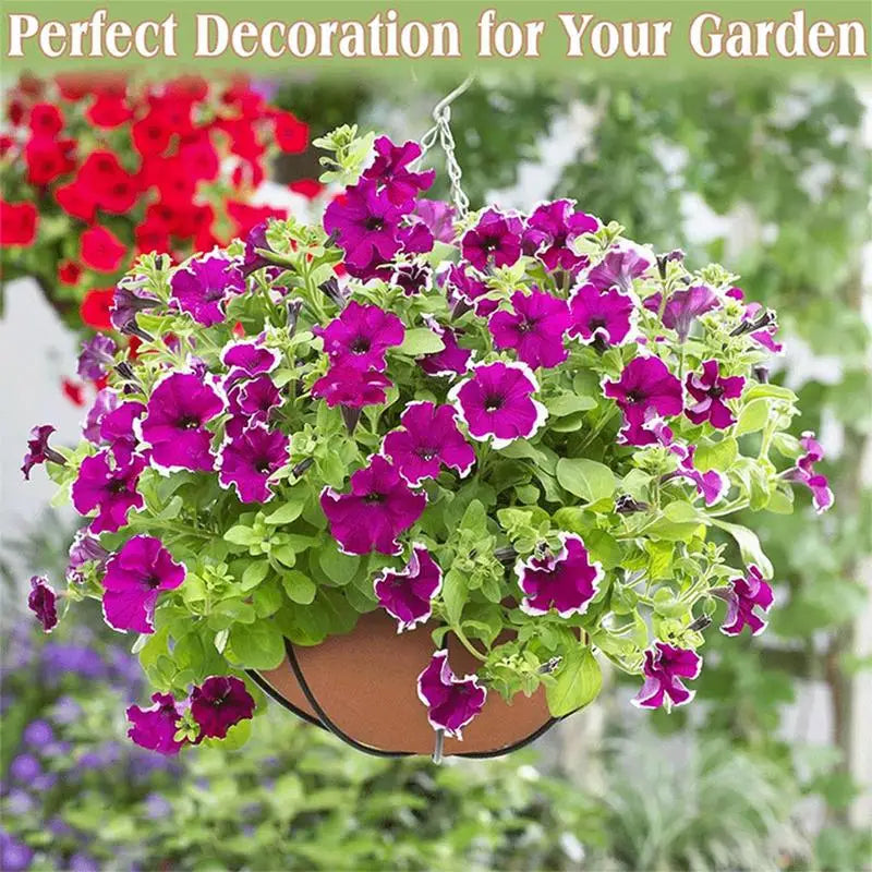 Felt Planter Basket Liners Set of 3 – Round Pre-Cut Garden Inserts