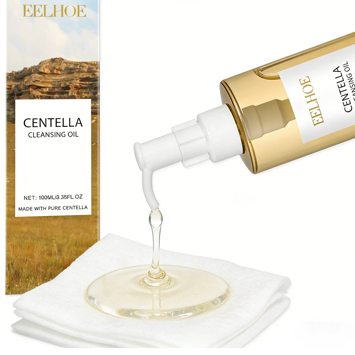 Centella Cleaning Oil Deeply Moisturizing Effectively Cleaning Makeup and Dirt Soothing Skin Gentle Cleansing Makeup Remover Oil Peaceful Pleasures Health and Wellness