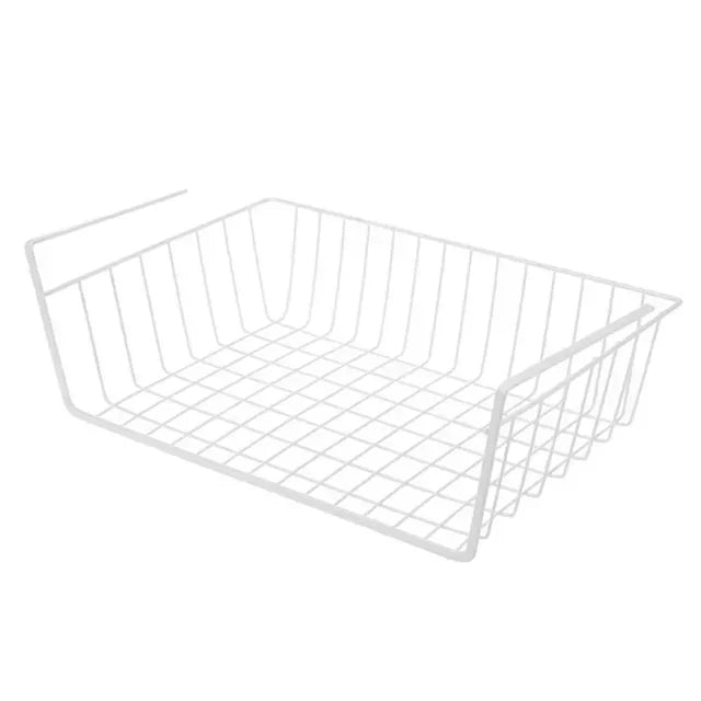 Iron Hanging Mesh Basket – Wire Shelf & Cabinet Organizer