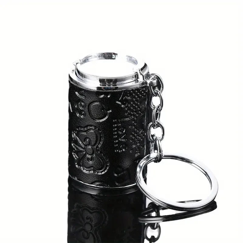 Metal Coin Tube Keychain – Portable Coin Storage Pendant