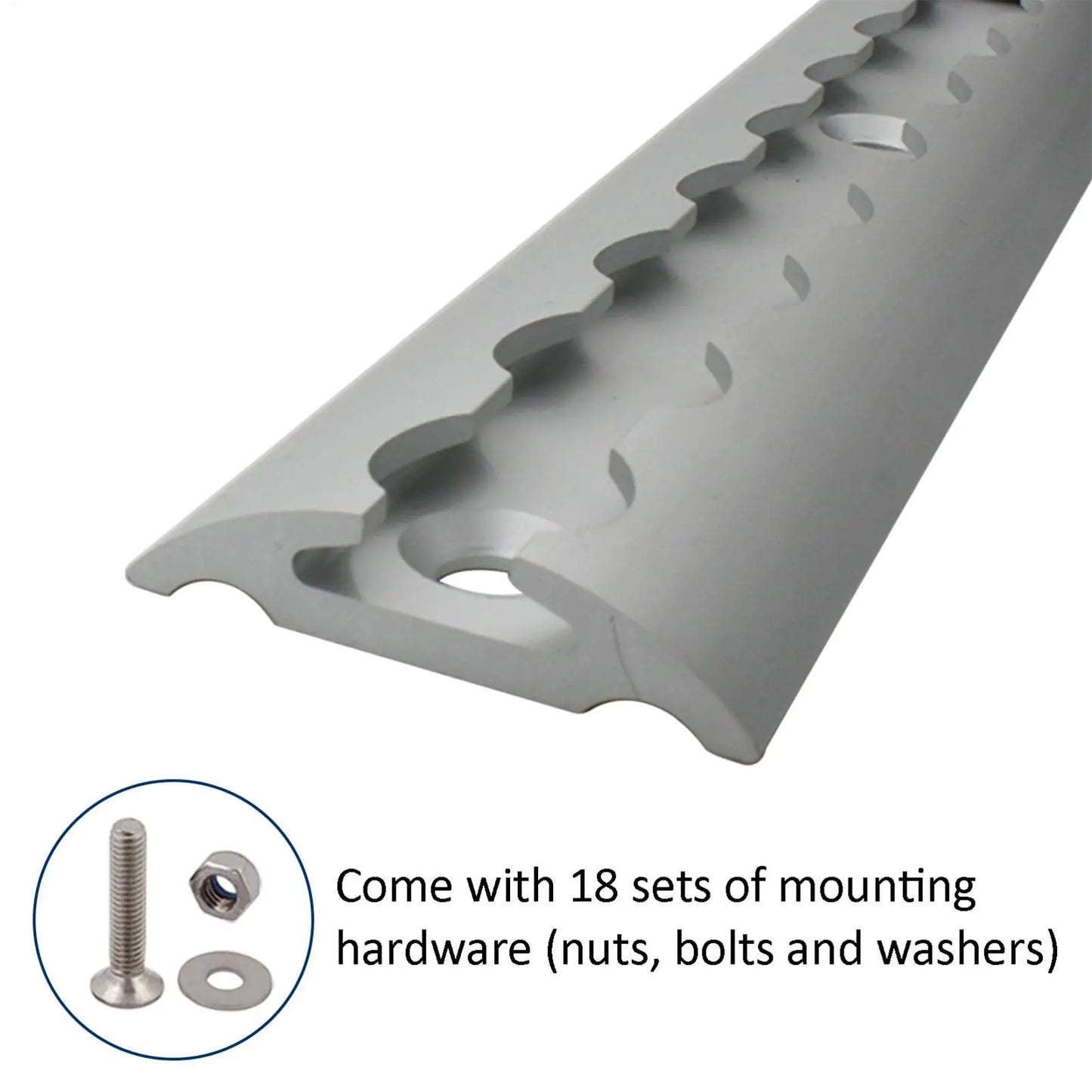 30.4cm Aluminum L-Track Tie-Down Rail for Trailers & Trucks