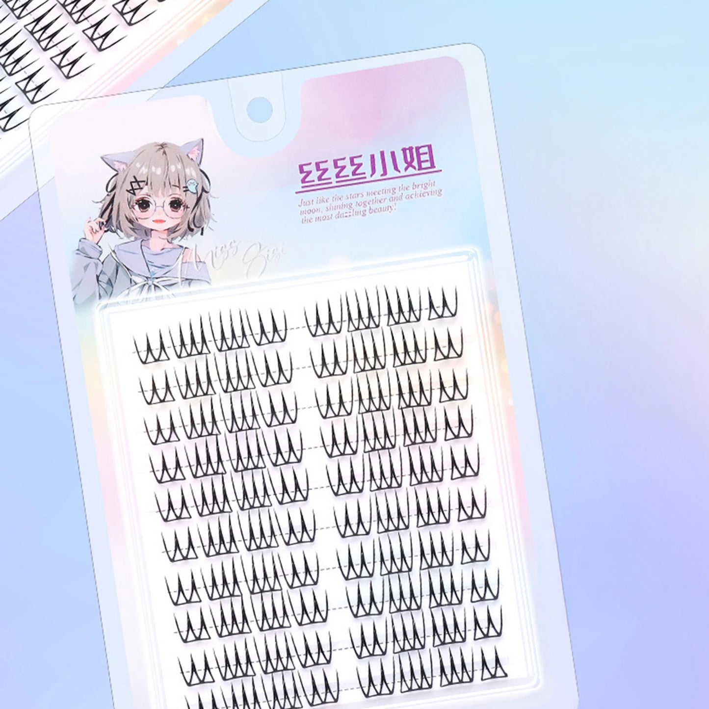 10 Rows For Girl Groups Korean Style U-shape Volume False Eyelashes Natural Thin Wispy Eyelash Extension For Women Enlarge Eyes Peaceful Pleasures Health and Wellness