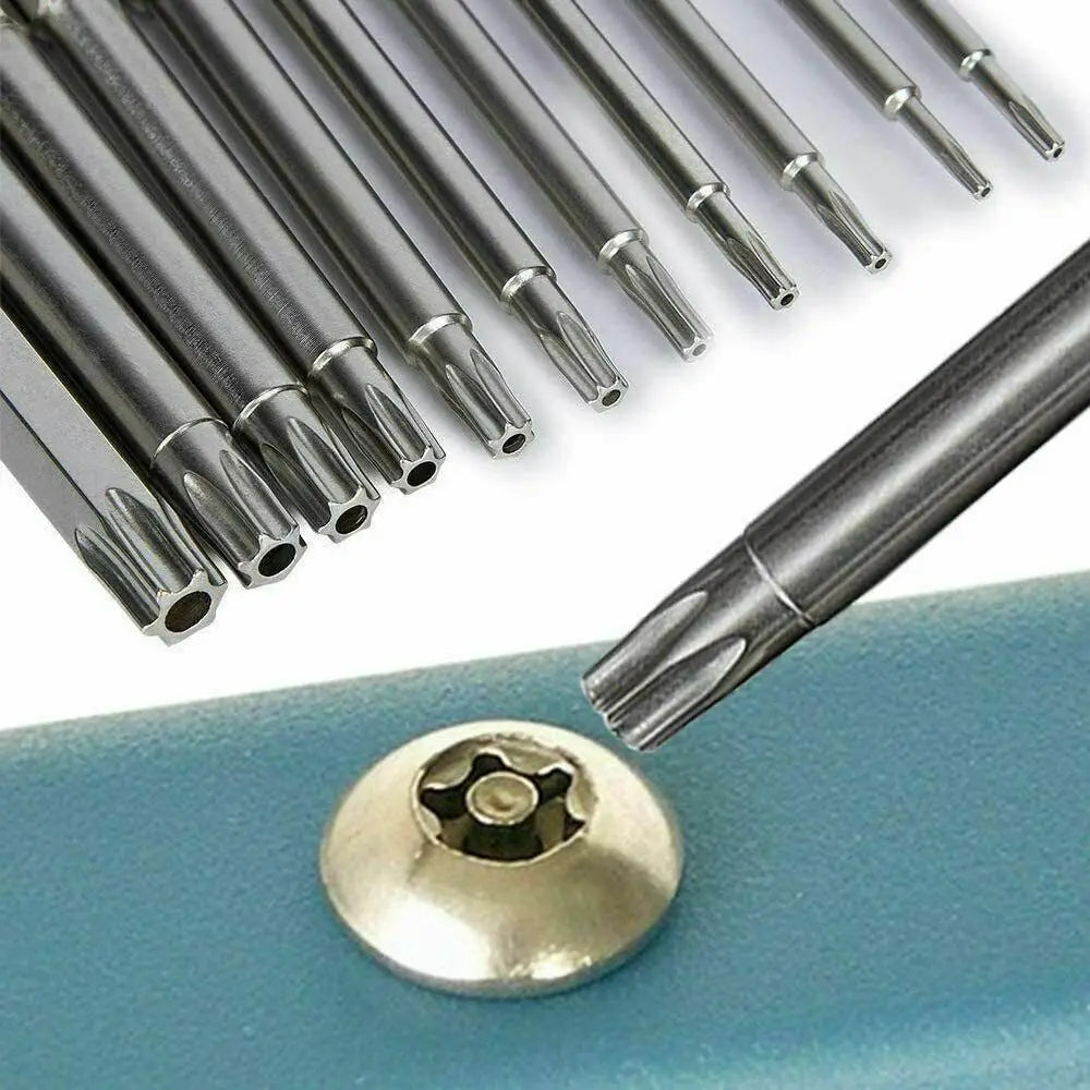 11-Pc Torx Security Bit Set T6–T40 | Magnetic 1/4" Hex Bits Peaceful Pleasures Health and Wellness