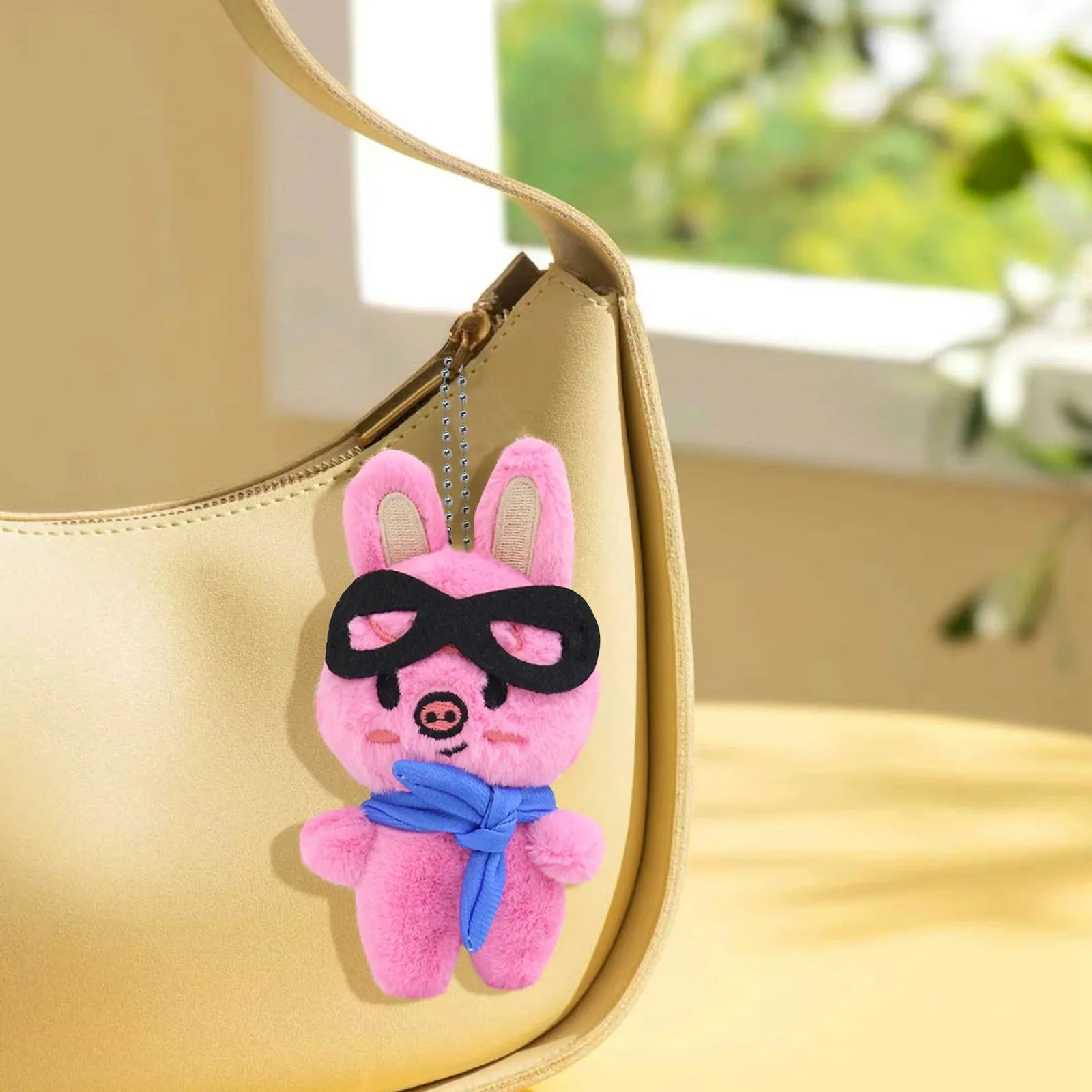 Cute Animal Plush Keychains Rabbit Husky Chicken Set of 6 Animal Plush Keychain Peaceful Pleasures Health and Wellness