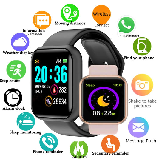 CHAOGENB LED Digital Smart Watch – Kids & Adults Sport Tracker Digital Sport Smartwatch Peaceful Pleasures Health and Wellness