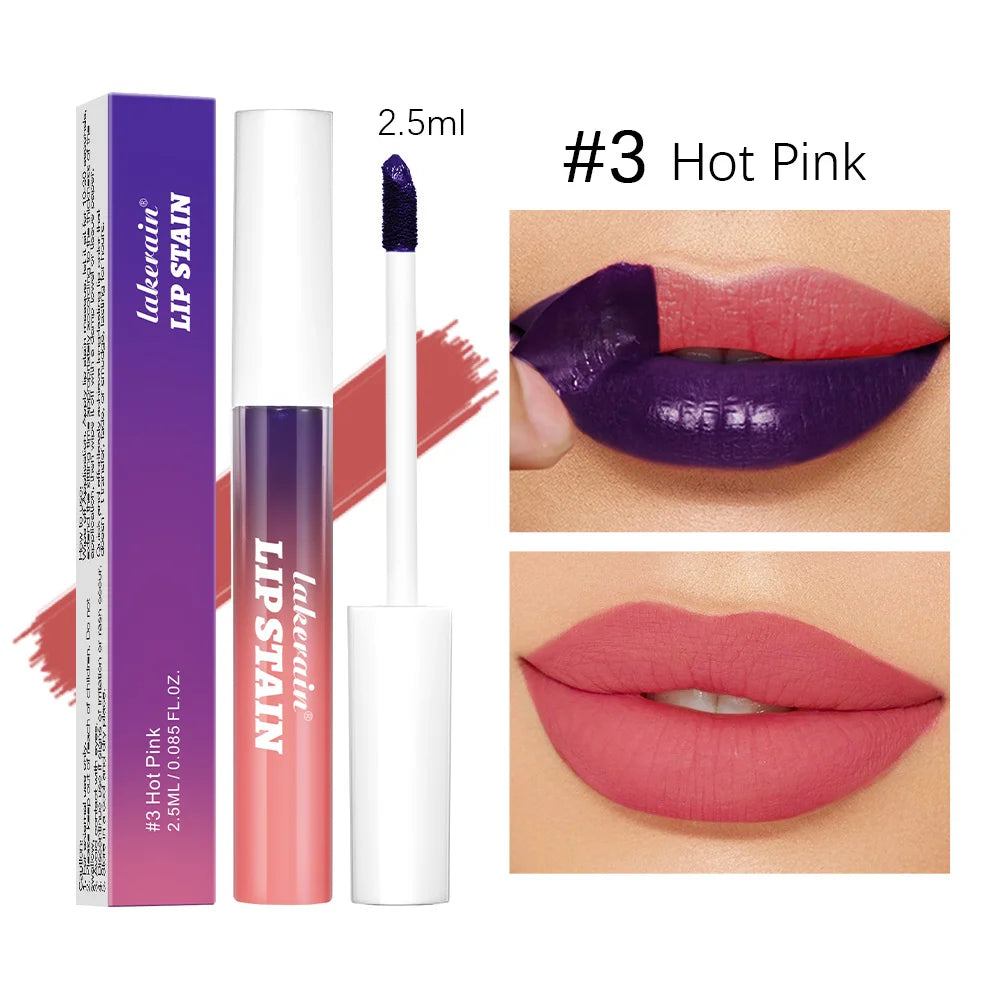 Lip Liner Pencil Peel Off Lip Stain Tattoo Long Wearing Matte Waterproof Smudge Proof Transfer Proof Lip Cosmetic For All Day Peaceful Pleasures Health and Wellness Hot pink