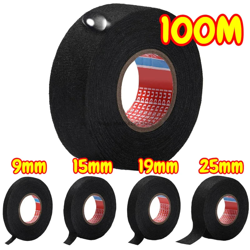 Flannel Wiring Harness Tape – Heat Resistant 9–50mm | Car Cable