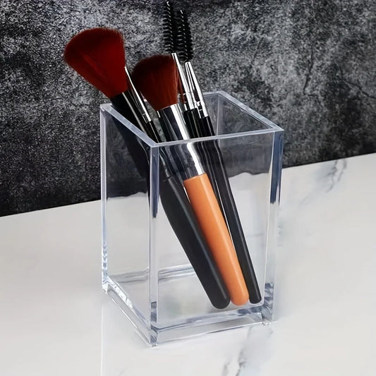 Clear Acrylic Square Pen Holder & Desktop Organizer Desktop Pen Organizer Oasis Select SN01-02