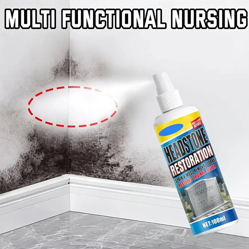 Multipurpose Headstone Cleaner Spray Remove Stains Dirt Moss Fast Acting No Corrosion Granite Marble Gravestone Cleaner Peaceful Pleasures Health and Wellness