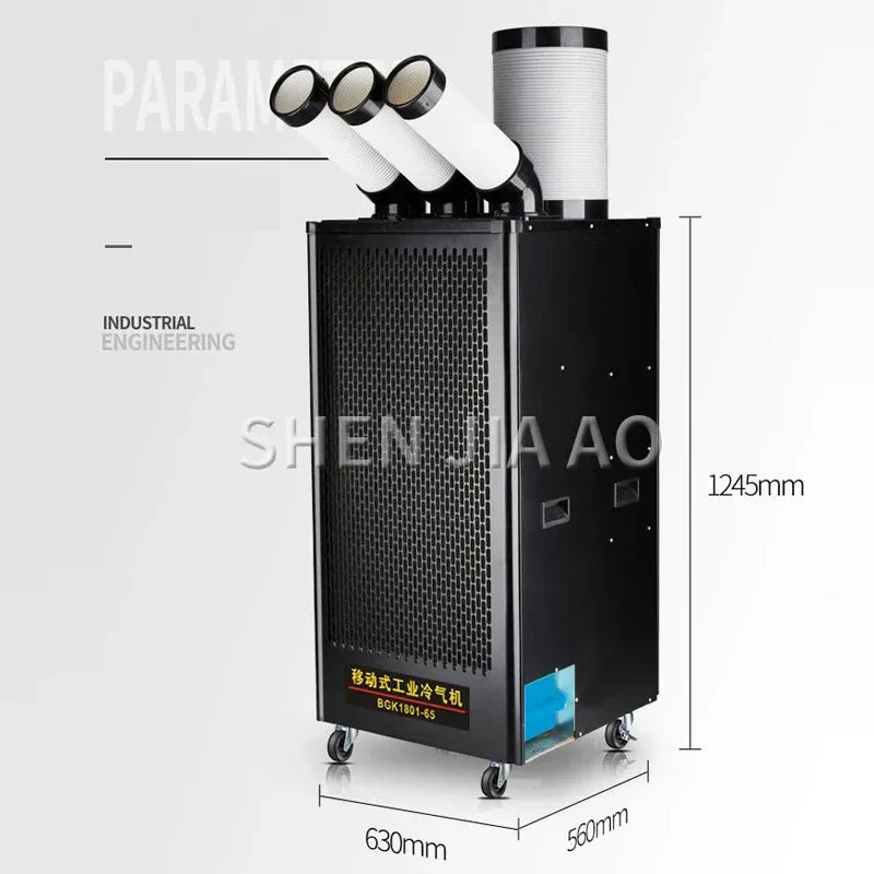 LZHZXY 3KW Industrial Mobile Air Conditioner 22000 BTU 220V