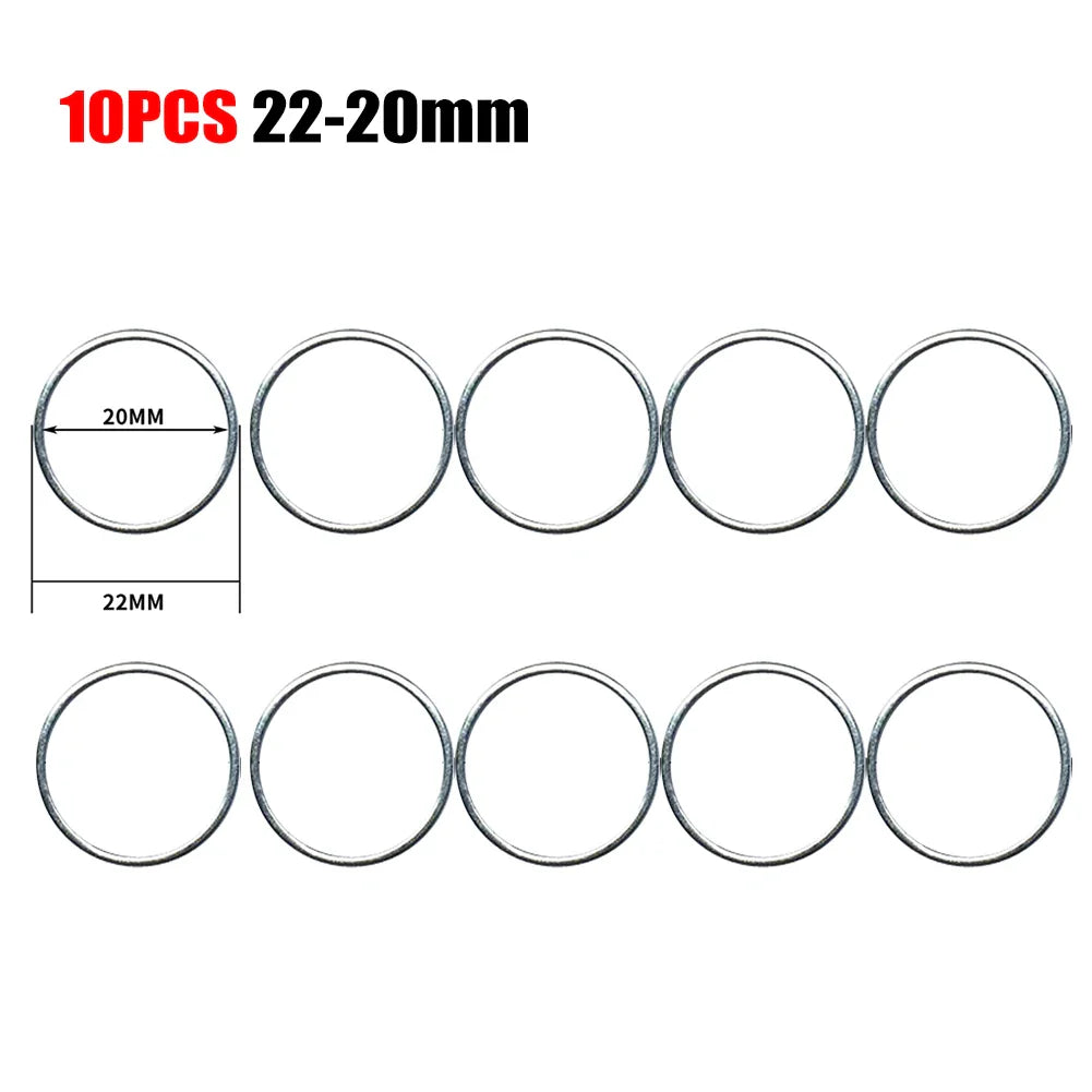 10pc Circular Saw Blade Reducing Rings Set 10–32mm Arbor