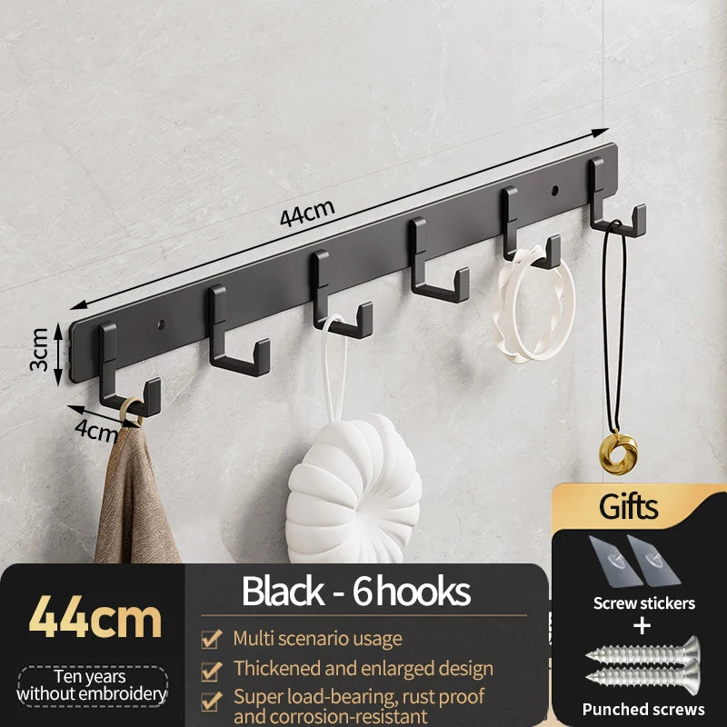 YUNJIEYA Aluminum Wall Hooks – Coat, Robe & Wardrobe Hanger