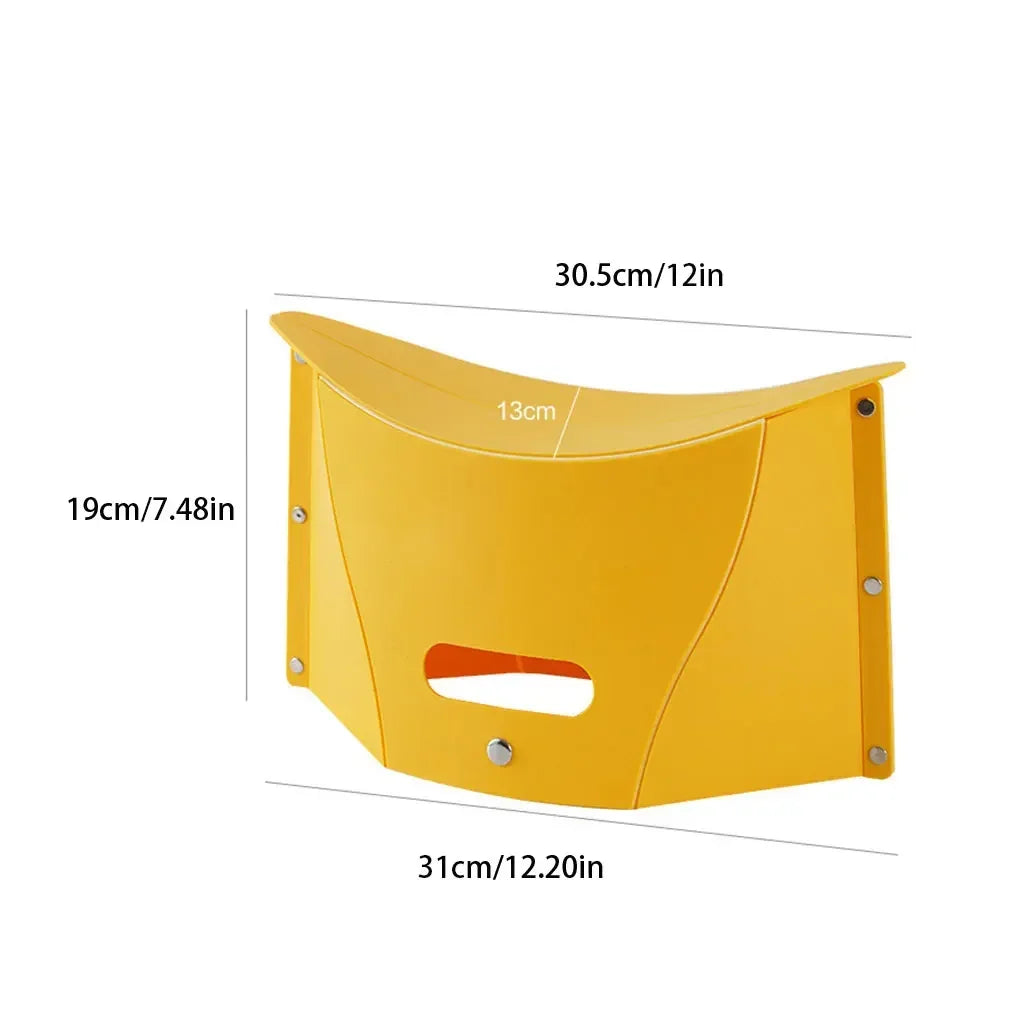 Multi Function Portable Folding Stool Non Slip Plastic Chair Outdoor Camping Fishing Card Folding Shrink Hand Basket Step Stool Peaceful Pleasures Health and Wellness