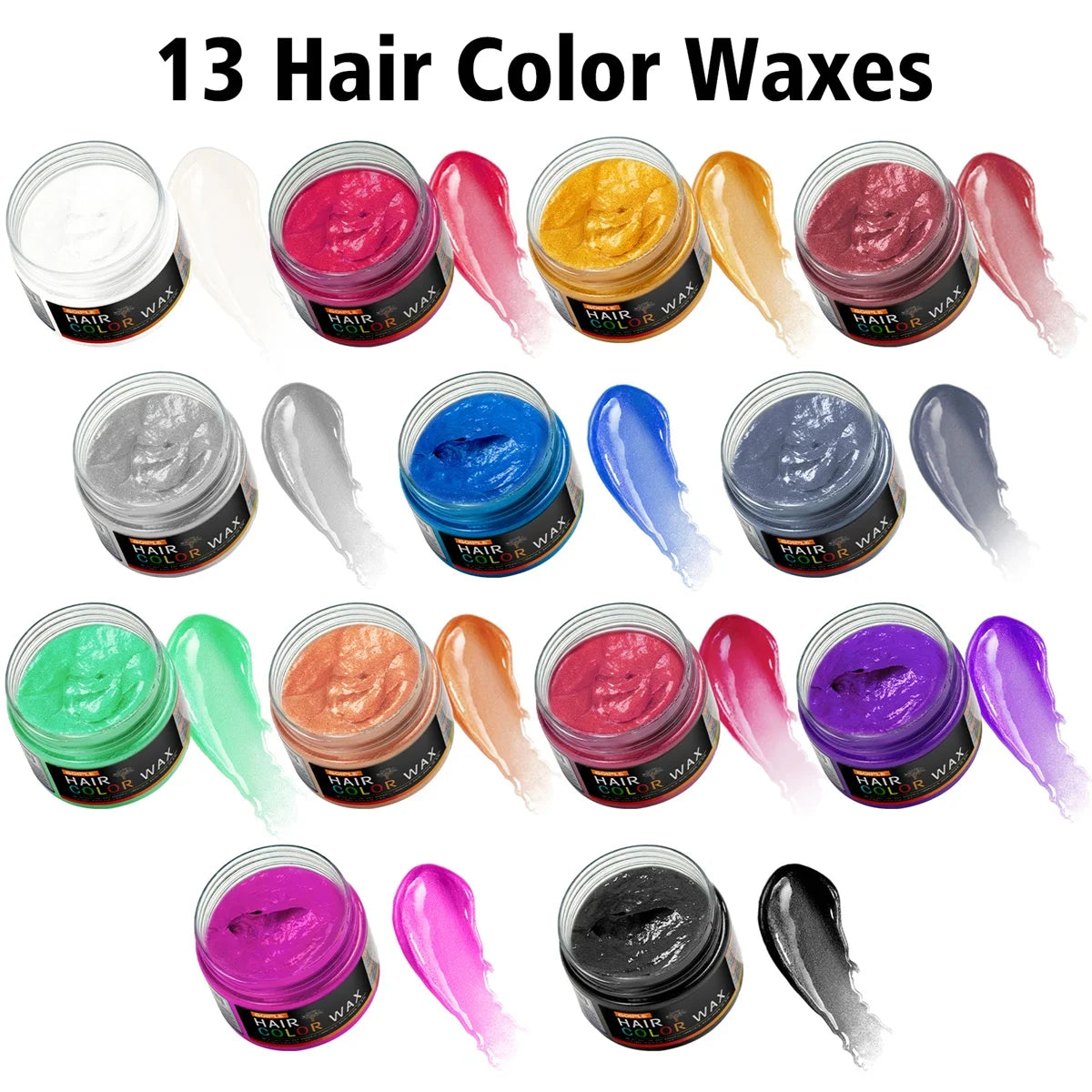 Valentine's Day DIY Hair Dyed Mud Hair Colour Wax Easy To Wash Coloring Cream One-time Hairs Beard and Eyebrows Colour Products Peaceful Pleasures Health and Wellness