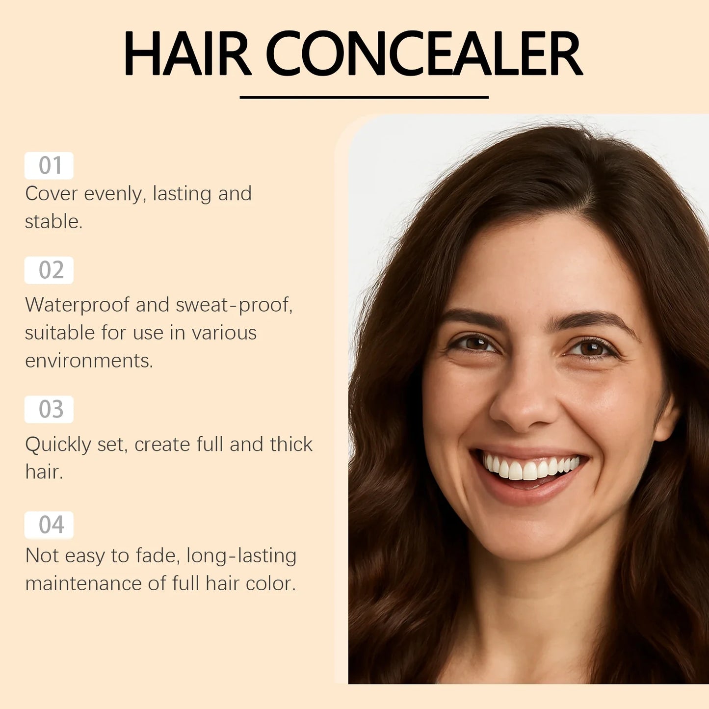 HOEGOA Waterproof Hair Concealer – Root & Hairline Coverage 50g