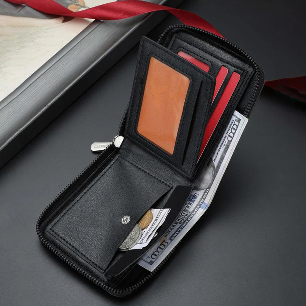 Men's Vintage Eagle-Embossed PU Leather Multi Card Wallet